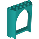 LEGO Donker Turquoise Paneel 2 x 6 x 6.5 met Boog (35565)