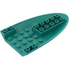 LEGO Donker turquoise Vliegtuig Onderkant 6 x 10 x 1 (87611)