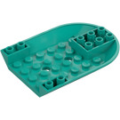 LEGO Dark Turquoise Plane Bottom 6 x 8 Curved Inverted (11295)