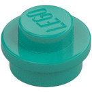 LEGO Donker turquoise Plaat 1 x 1 Rond (6141 / 30057)