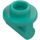 LEGO Donker turquoise Plaat 1 x 1 Rond met Plat Staaf met lange steel (79194)