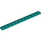 LEGO Turquoise foncé assiette 1 x 12 (60479)