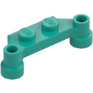 LEGO Dark Turquoise Plate 1 x 2 with 1 x 4 Offset Extensions (4590 / 18624)