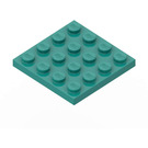 LEGO Dark Turquoise Plate 4 x 4 (3031)