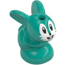 LEGO Dark Turquoise Rabbit Baby with White Face (18852 / 104227)