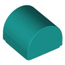 LEGO Dark Turquoise Slope 1 x 1 Curved (49307)