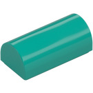 LEGO Donker turquoise Helling 1 x 2 x 0.7 Gebogen (3563)