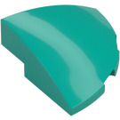 LEGO Donker turquoise Helling 1 x 3 x 3 Gebogen Rond Kwart  (76797)