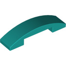 LEGO Dark Turquoise Slope 1 x 4 Curved Double (93273)