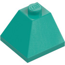 LEGO Dark Turquoise Slope 2 x 2 (45°) Corner (3045)