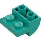 LEGO Dark Turquoise Slope 2 x 2 x 1 Curved Inverted (1750)