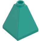 LEGO Donker turquoise Helling 2 x 2 x 2 (75°) Quadruple (3688)