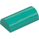 LEGO Dark Turquoise Slope 2 x 4 Curved without Groove (6192 / 30337)