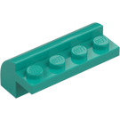 LEGO Dunkles Türkis Schrägstein 2 x 4 x 1.3 Gebogen (6081)