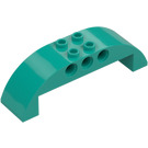 LEGO Dark Turquoise Slope 2 x 8 x 2 Curved (11290 / 28918)