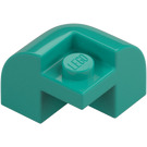 LEGO Dark Turquoise Slope Brick 2 x 2 x 1.3 Curved Corner (67810)