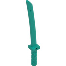 LEGO Dark Turquoise Sword with Octagonal Guard (Katana) (30173 / 88420)