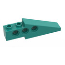 LEGO Donker Turquoise Technic Steen Vleugel 1 x 6 x 1.67 (2744 / 28670)
