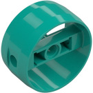 LEGO Donker turquoise Technic Cilinder met Midden Staaf (41531 / 77086)