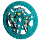 LEGO Dark Turquoise Technic Disk 5 x 5 with Crab (32359)