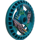 LEGO Donker Turquoise Technic Disk 5 x 5 met Laser (32360)