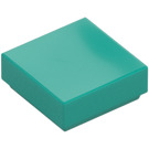 LEGO Dark Turquoise Tile 1 x 1 with Groove (3070 / 30039)