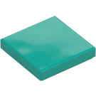 LEGO Turquoise Foncé Tuile 2 x 2 avec rainure (3068 / 88409)