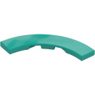 LEGO Dark Turquoise Tile 4 x 4 Curved Corner with Cutouts (3477 / 27507)