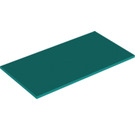 LEGO Dark Turquoise Tile 8 x 16 with Bottom Tubes, Textured Top (90498)