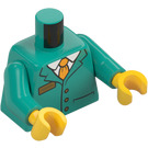 LEGO Dunkles Türkis Zug Conductor Minifigur Torso (973 / 76382)