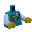 LEGO Dunkles Türkis Zug Controller Minifig Torso (973 / 76382)