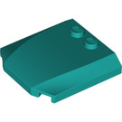 LEGO Donker Turquoise Wig 4 x 4 Gebogen (45677)