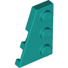 LEGO Dark Turquoise Wedge Plate 2 x 3 Wing Left (43723)