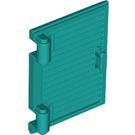 LEGO Dark Turquoise Window 1 x 2 x 3 Shutter with Hinges and Handle (60800 / 77092)