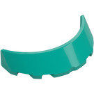 LEGO Dark Turquoise Windscreen 1 x 3 x 6 Curved (35299 / 62360)