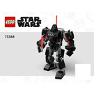 LEGO Darth Vader Mech Set 75368 Instructions