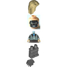 LEGO Death Eater minifiguur met Donker Steengrijze Dementor Cape