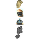 LEGO Death Eater Minifigur med mørk steingrå Dementor-kappe