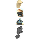 LEGO Death Eater with Black Mask Minifigure with Dark Stone Gray Dementor Cape