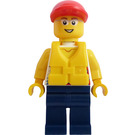 LEGO Dinghy Passasjer med Redningsvest Minifigur