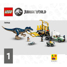 LEGO Dinosaur Missions: Allosaurus Transport Truck 76966 Instructies