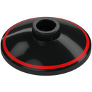 LEGO Dish 2 x 2 with Hubcap with Red Circle (4740 / 112501)
