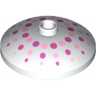 LEGO Dish 3 x 3 med Rosa dots (29484 / 35268)