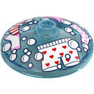 LEGO Dish 3 x 3 with Socks, Underwear and Soap Bubbles (35268 / 110410)