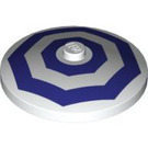 LEGO Dish 4 x 4 con Dark Morado Octagons (Espiga sólida) (3960 / 94656)