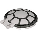 LEGO Dish 6 x 6 with Handle with 8 Spoke Cockpit Pattern with Rivets (28528)
