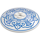 LEGO Dish 8 x 8 with Dark Azure Decorations (3961 / 110247)