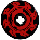 LEGO Disk 3 x 3 met Circular Saw Lemmet (Rechtsaf) Sticker (2723)