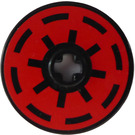 LEGO Disk 3 x 3 met Galactic Republic Crest Sticker (2723)