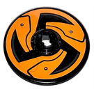 LEGO Disk 3 x 3 met Oranje Brake Sticker (2723)